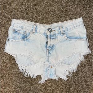 One Teaspoon Mini Jean Shorts
